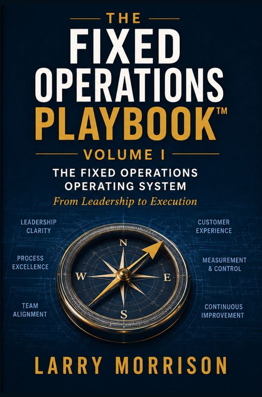 Front cover of The Fixed Operations Playbook, Volume I