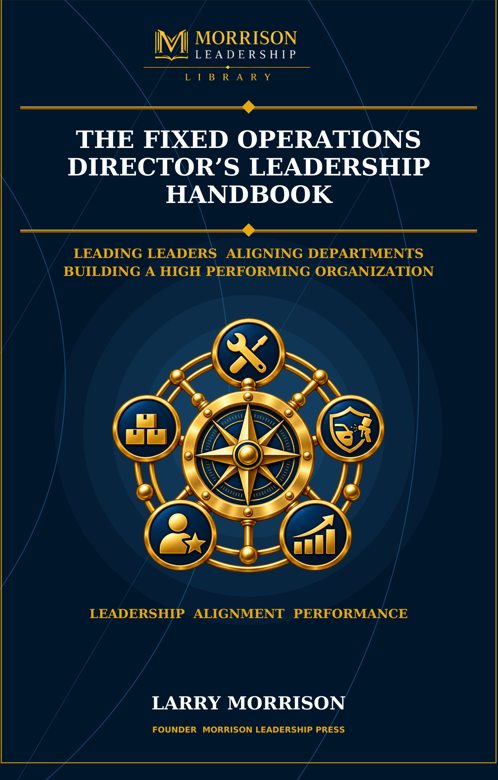 Front cover of The Fixed Operations Director’s Leadership Handbook, Book 6